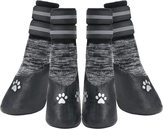 Socks for the Dog Anti-Slip Dog Socks with Adjustable Strap for Indoor Hardwood Traction Control